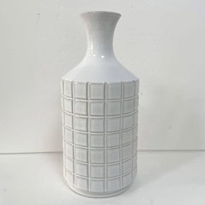 🏺Tall Textured Geometric Pottery Vase