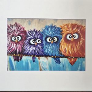 Crazxy Birds in Acrylic